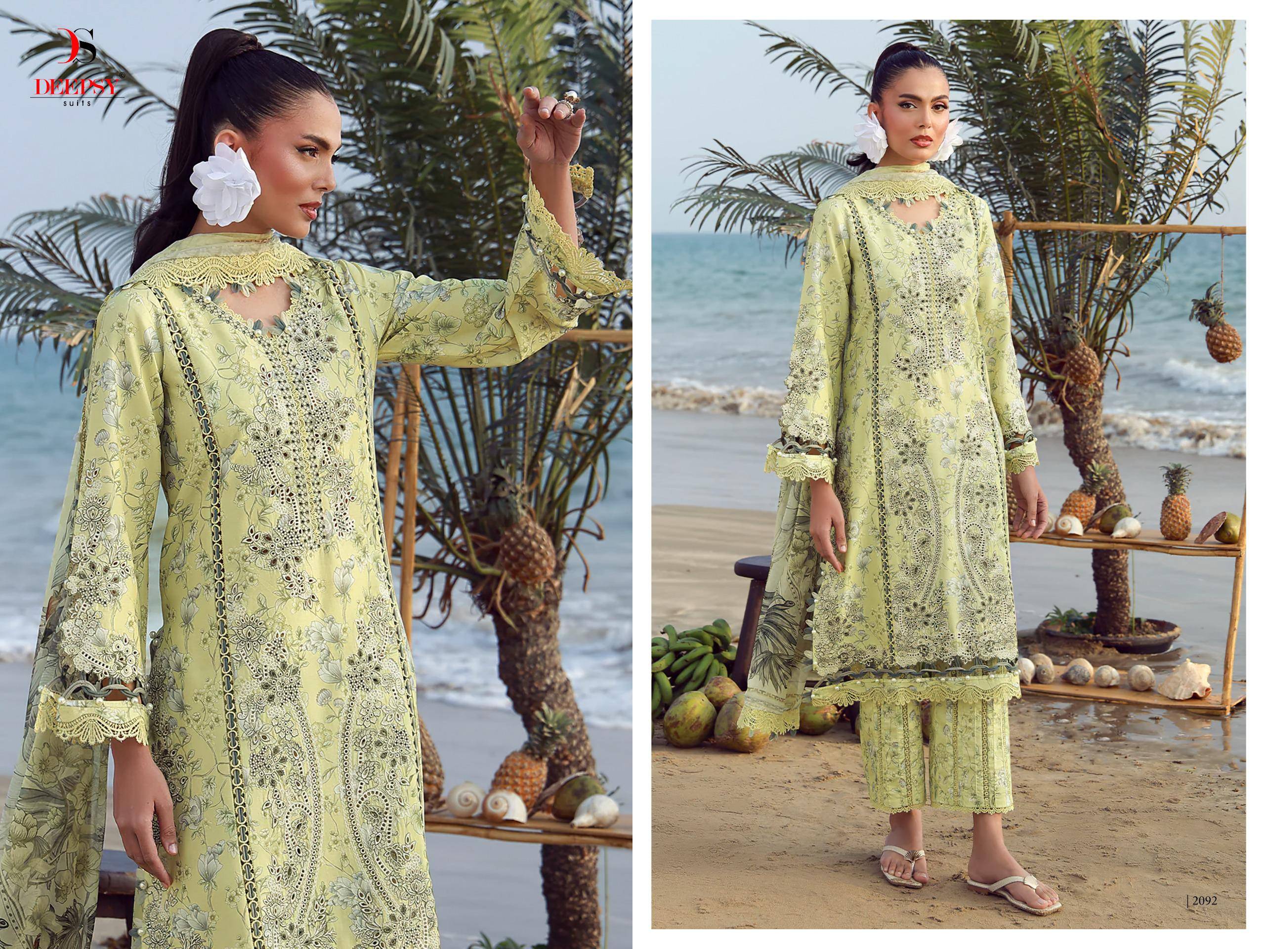 Jade Flora Premium-2 by DEEPSY SUITS 2091 to 2098 series Indian Pakistani ethnic wear Pure cotton At Wholesale Price